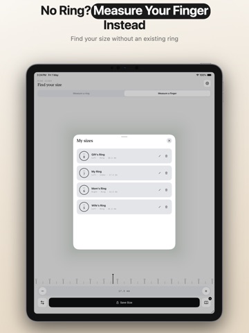 Ring Sizer: Ring Measure iPad screenshot