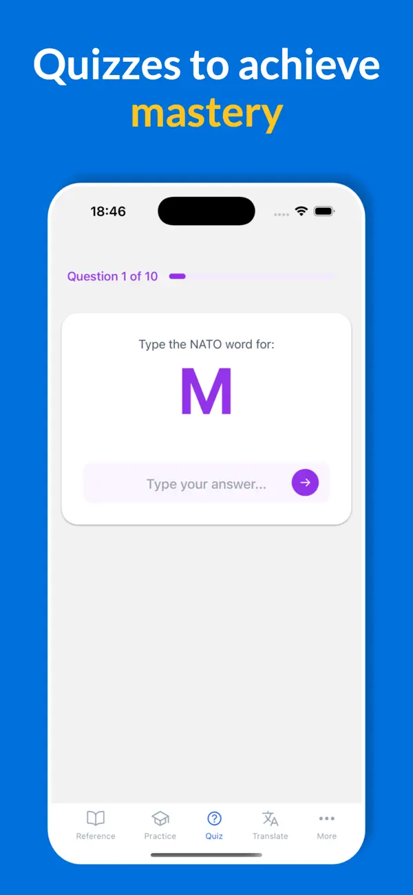 Screenshot #3 pour NATO Alphabet Trainer
