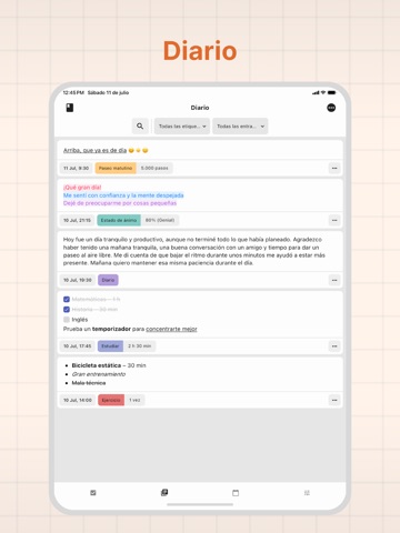 HelloHabit: Agenda de Hábitos iPad screenshot 3