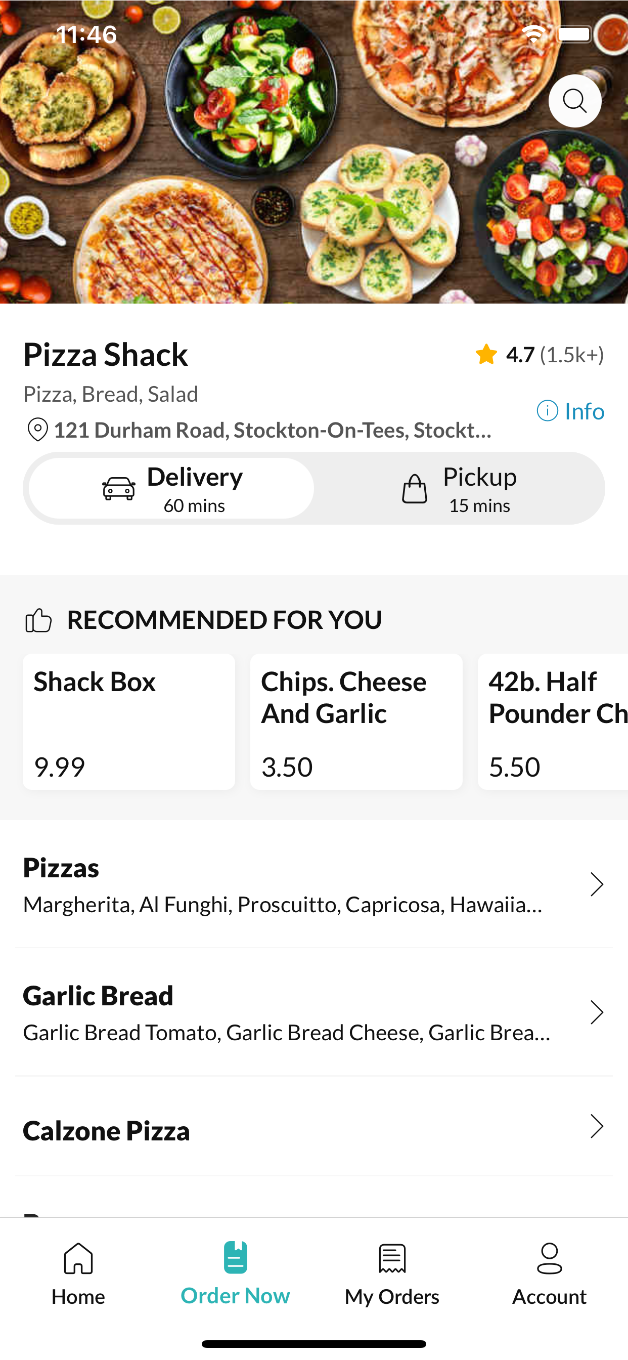Pizza Shack.