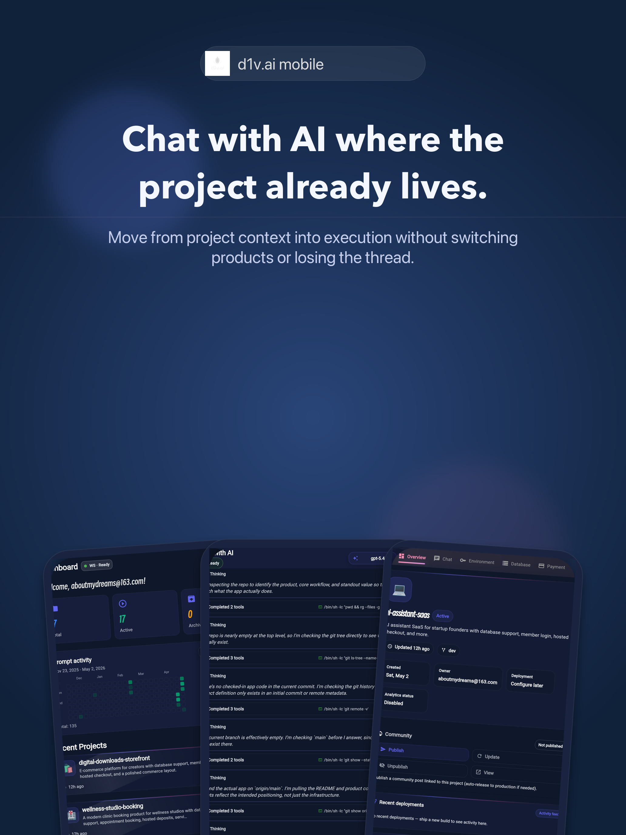 D1V - AI Coding Workspace