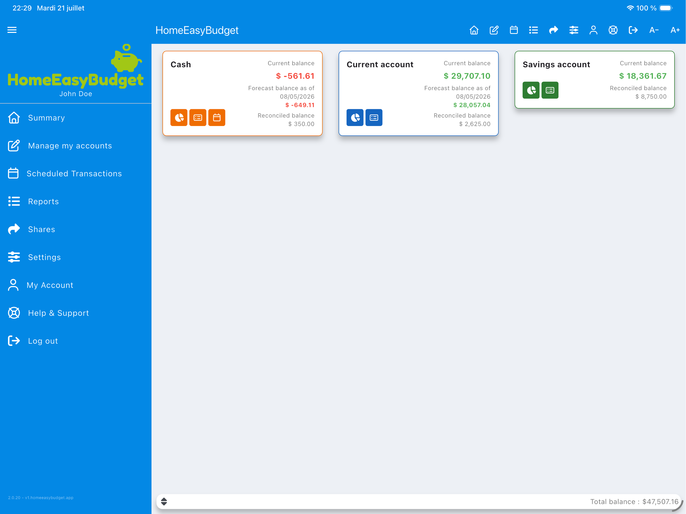 HomeEasyBudget screenshot 7