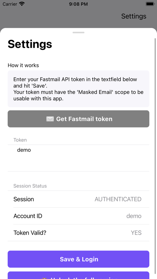 #3. Masked Email Manager (iOS) 来自: David Mohl