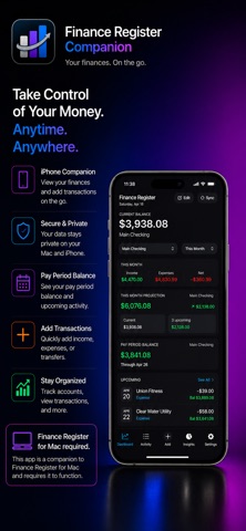 Finance Register Companion Screenshot 1 of 2