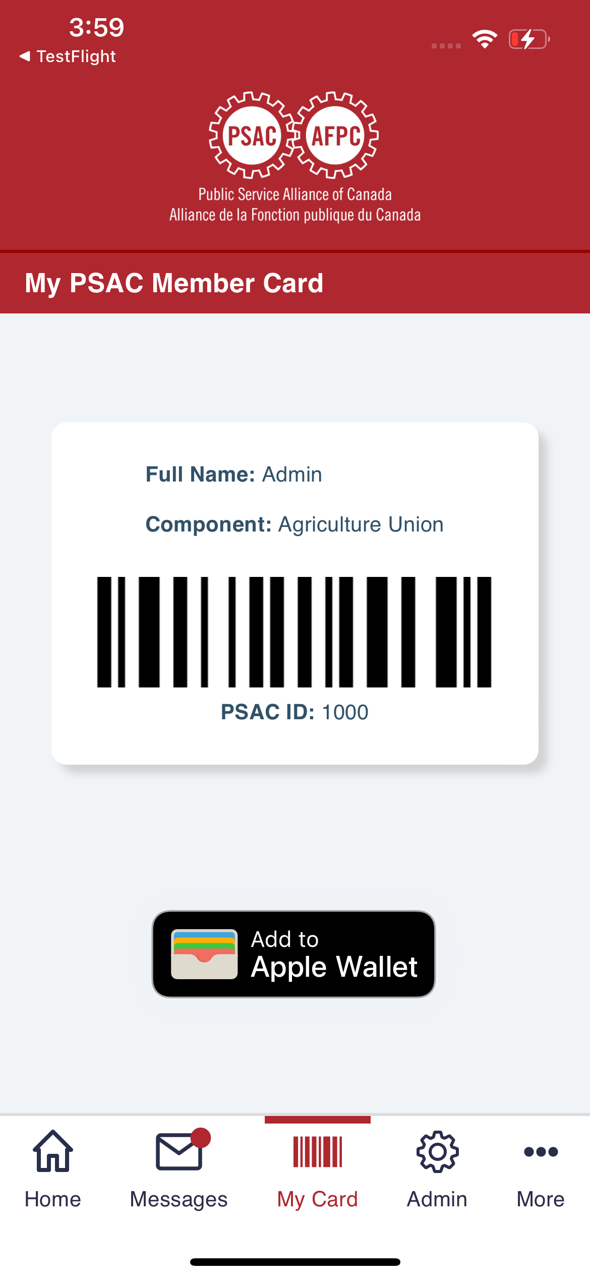 PSAC-AFPC