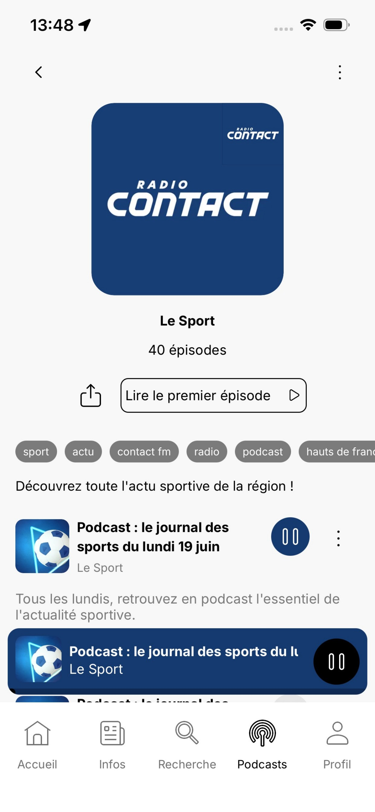 Radio Contact (FR) screenshot 6