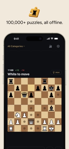 Just Chess Puzzles iPhone screenshot
