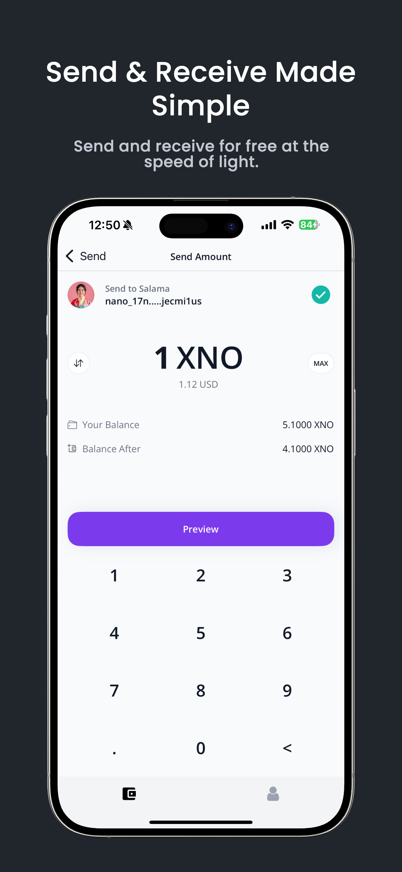 Bahari Nano Wallet screenshot 2
