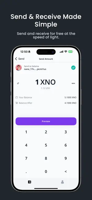 Bahari Nano Wallet screenshot 2