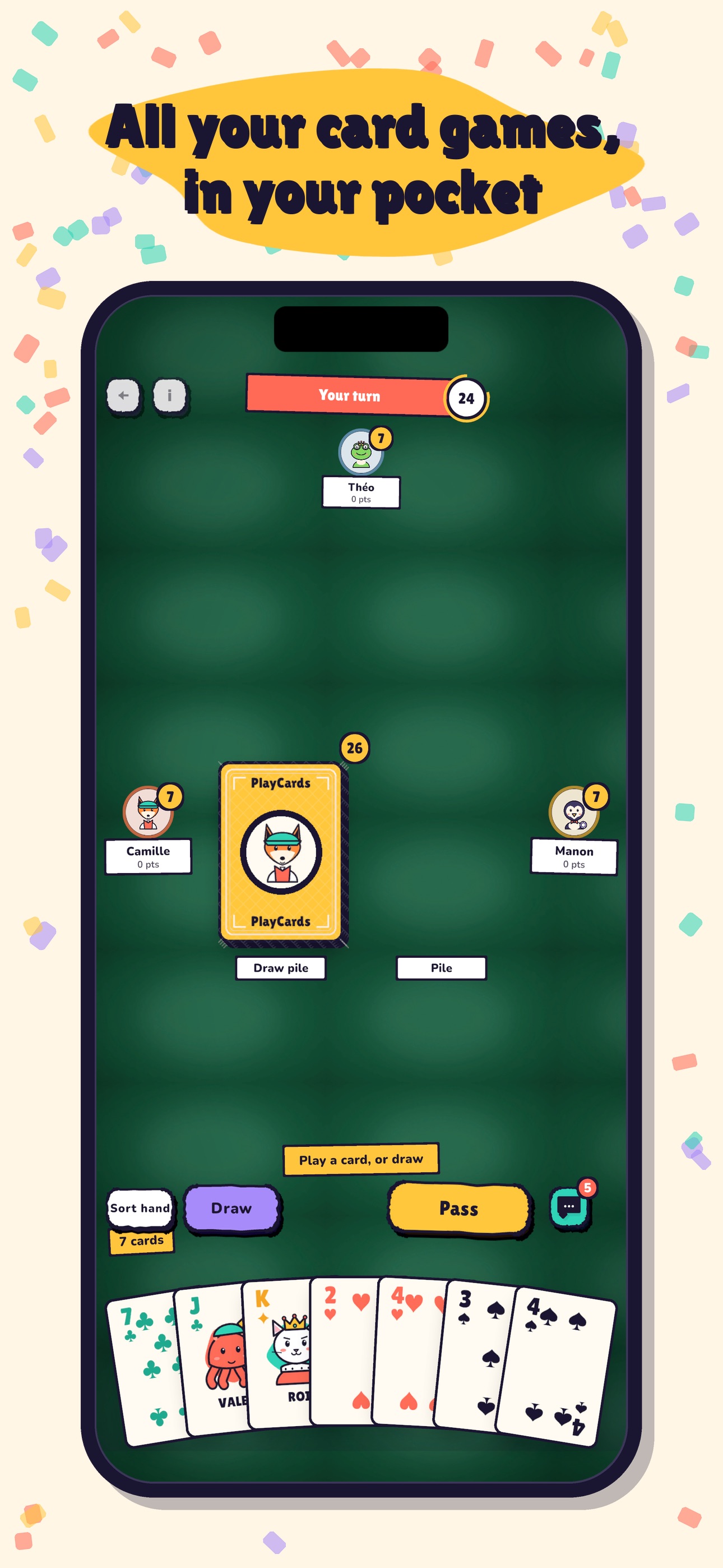 Screenshot 1 of PlayCards: Cards with Friends