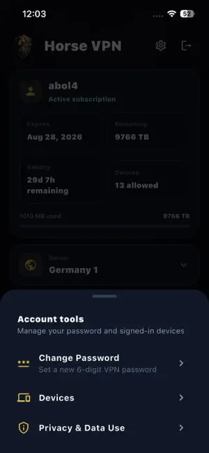 HorseVPN screenshot 3