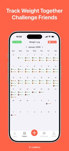 CalMind: AI Calorie Counter iPhone screenshot