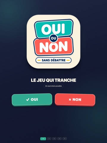Oui ou non - Sans débattre iPad screenshot 1