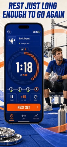 Gym Rest Timer: Between Sets Screenshot 1 of 10
