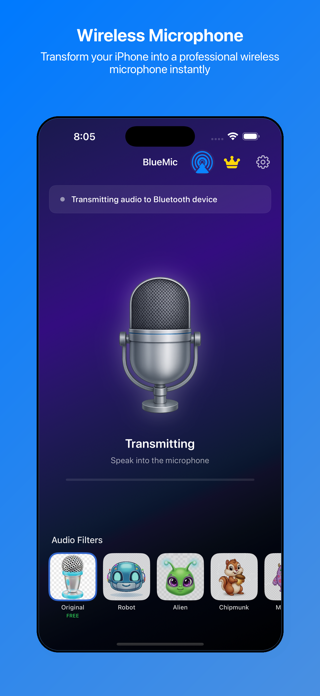 Bluetooth microphone - BlueMic Screenshot 1 of 3