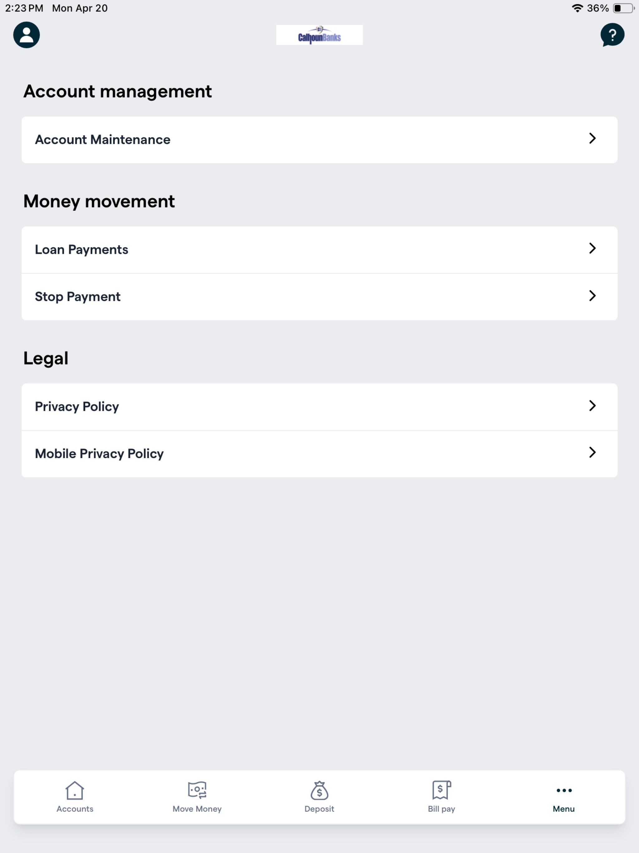 Calhoun Banks Mobile screenshot 12
