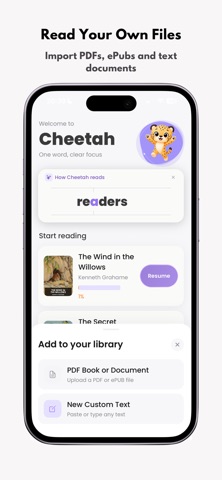 Cheetah: Speed Reader screenshot