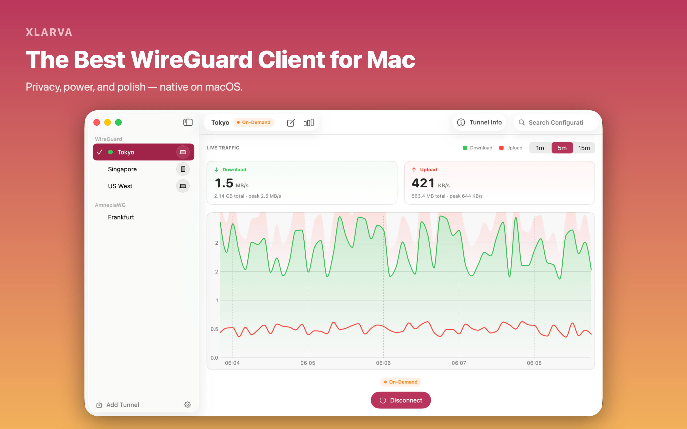 Xlarva - WireGuard VPN Client screenshot 21