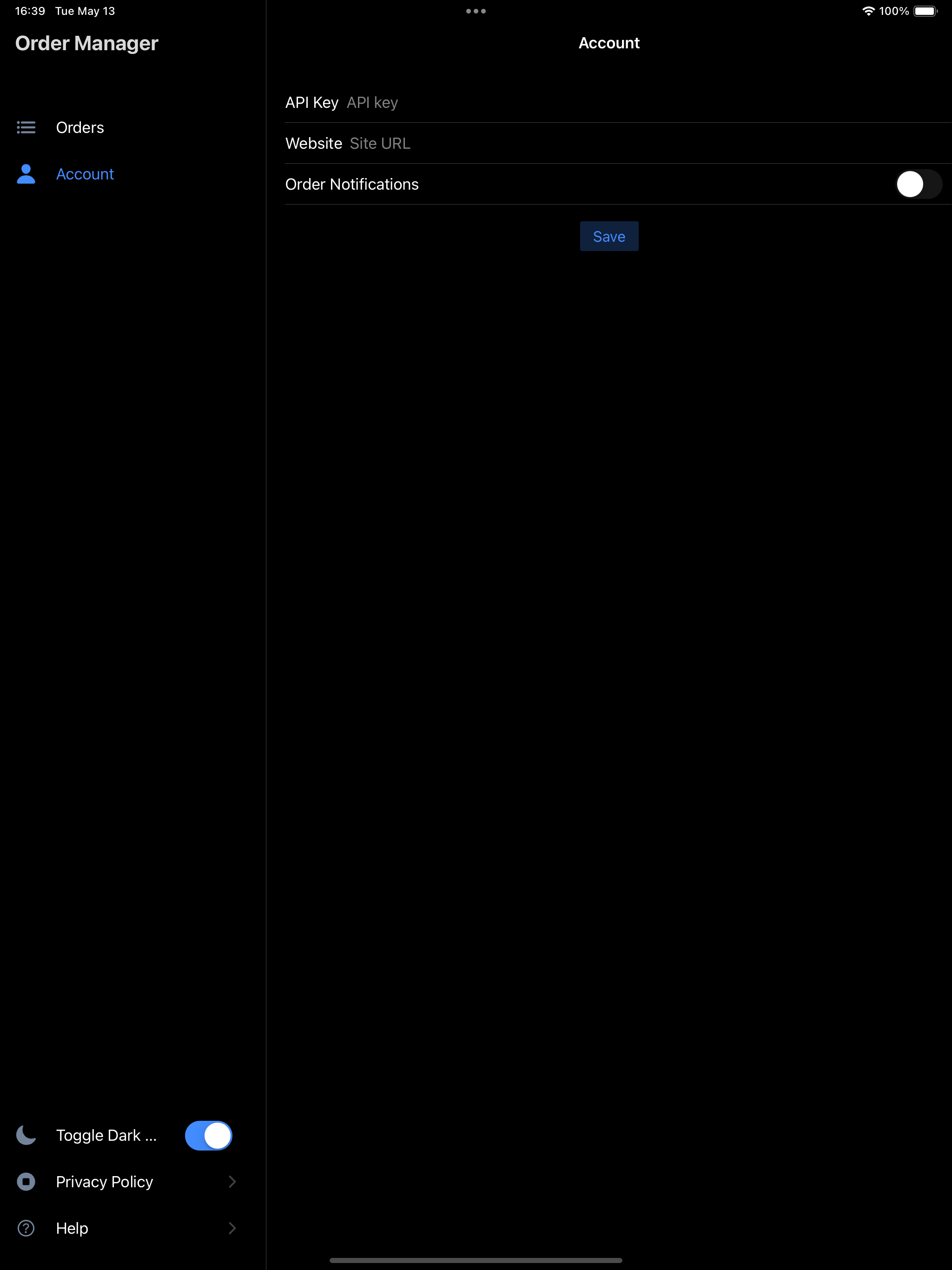Order Tracking Manager