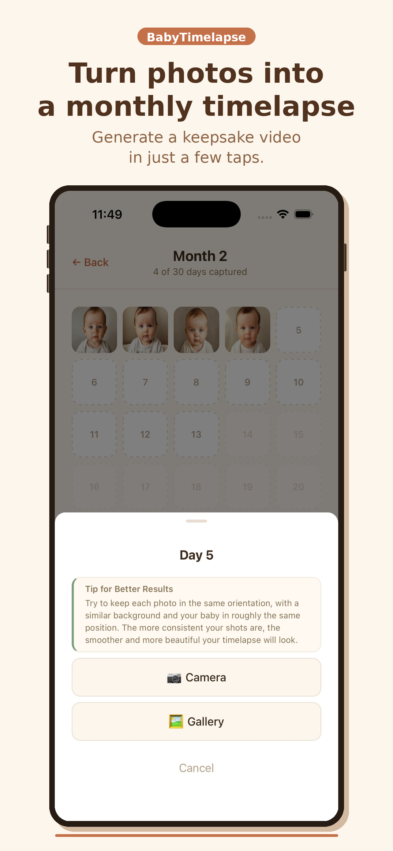 BabyTimelapse