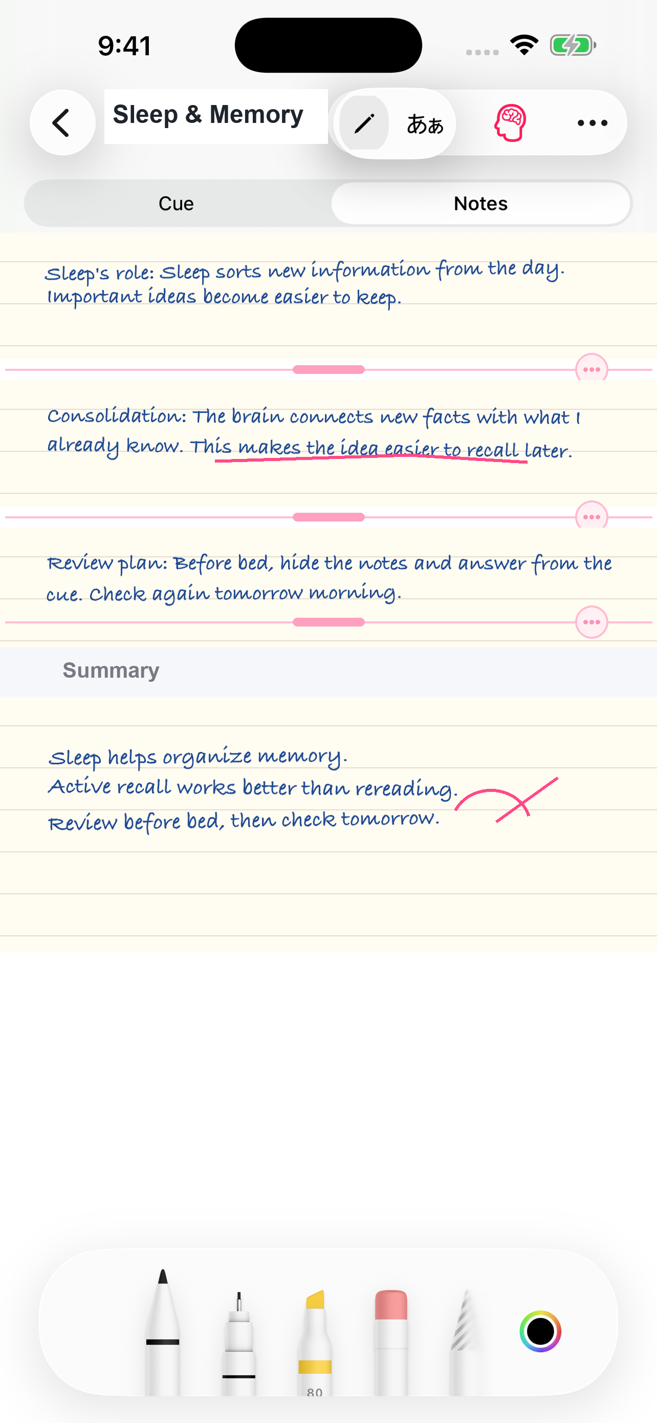 Recall Notes screenshot 3