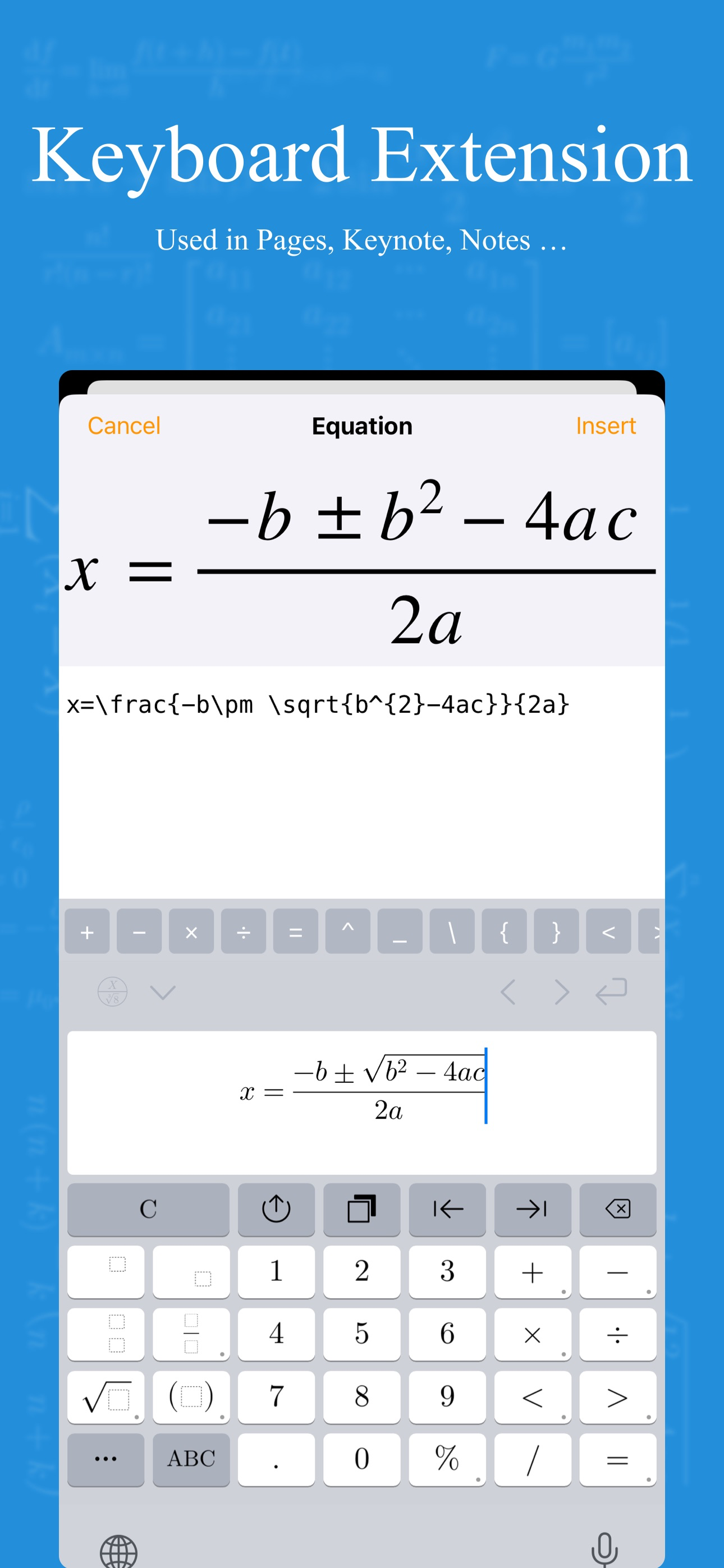 xFormula - Equation Editor