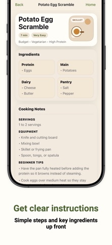 What To Cook: Easy Recipes iPhone screenshot