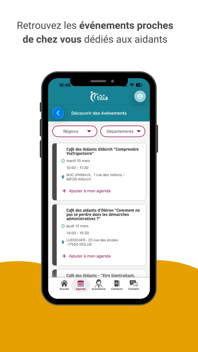 Screenshot #3 pour Tilia pour les aidants