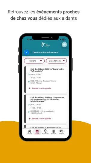 Capture d'écran de Tilia Pour Les Aidants sur iPhone 3