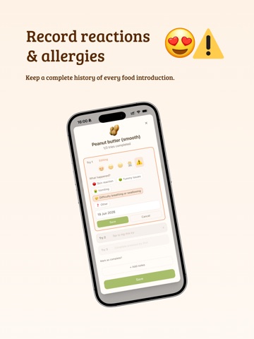 100 foods for baby iPad screenshot