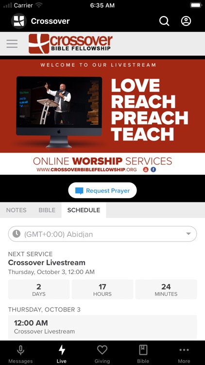 Crossover Bible Fellowship App
