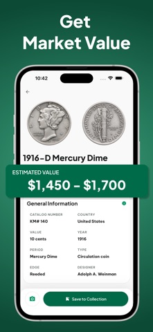 Coin Collect: Scanner & Value iPhone screenshot