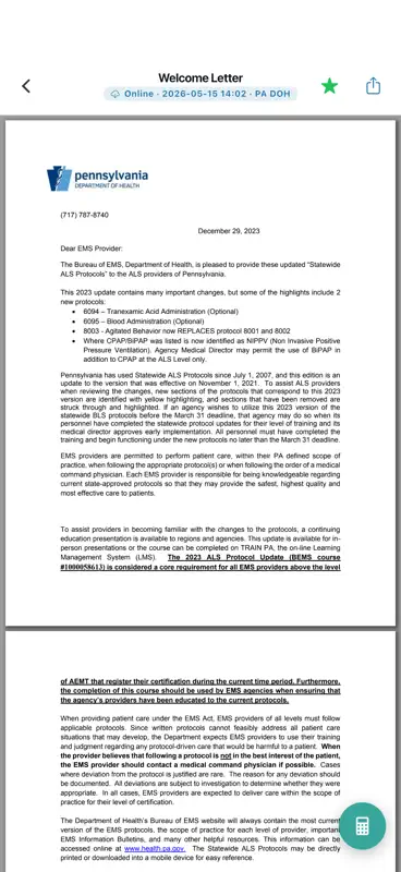 PA EMS Protocols screenshot 2 of 9