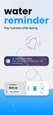 Fasting Tracker : Weight Water iPhone screenshot