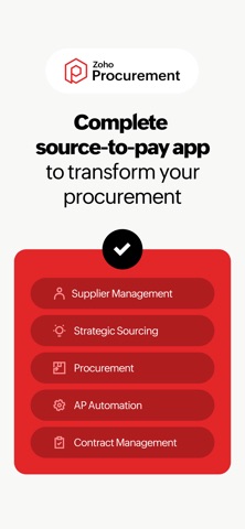Zoho Procurement screenshot