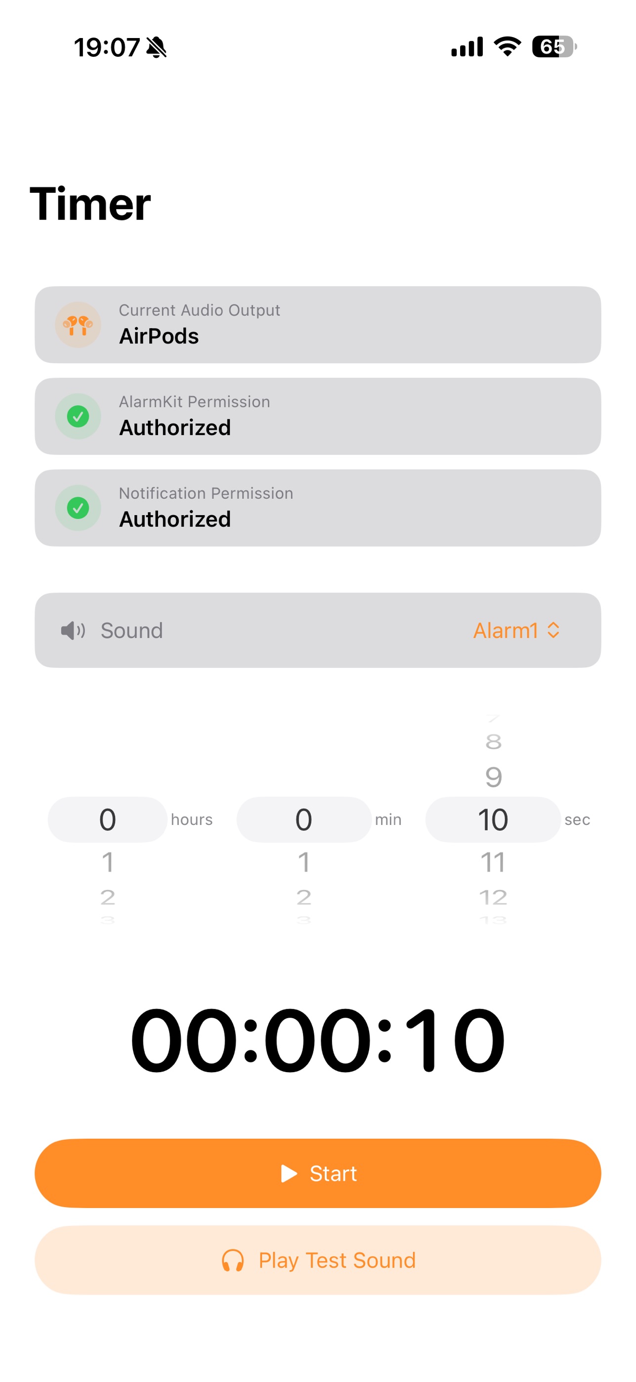 Screenshot 1 of EarTimer