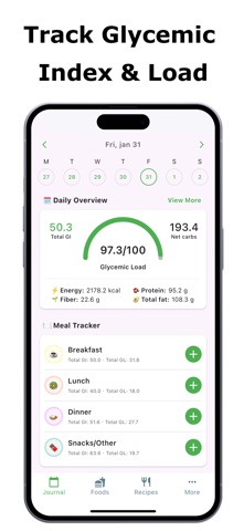 Glycemic Index & Load Tracker Screenshot 5 of 8