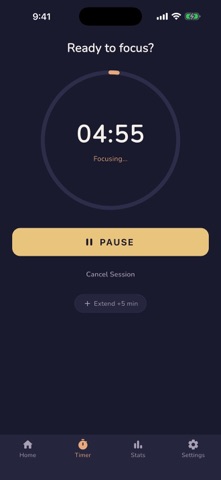 Just Start: ADHD Focus Timer Screenshot 2 of 3