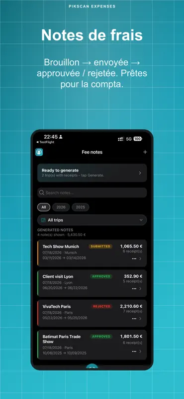 Pikscan: Note de frais screenshot 3 of 9