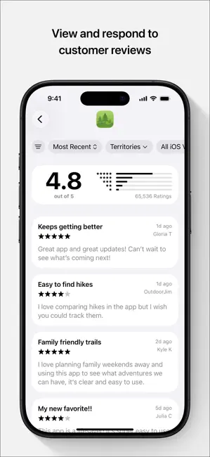 App Store Connect iPhone screenshot 5