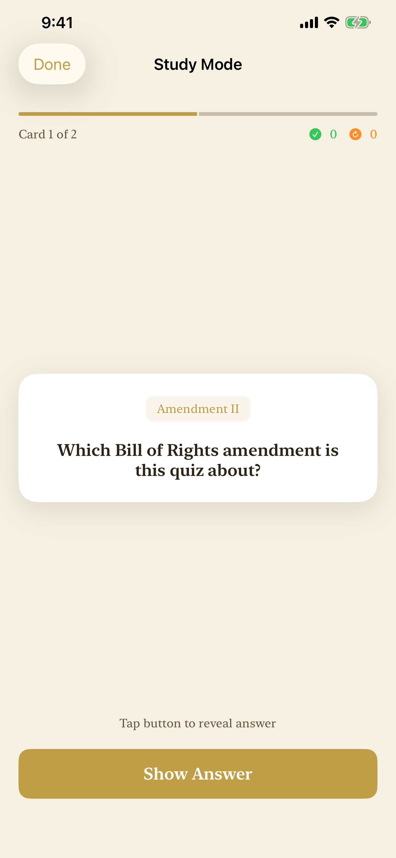 Bill of Rights Quiz