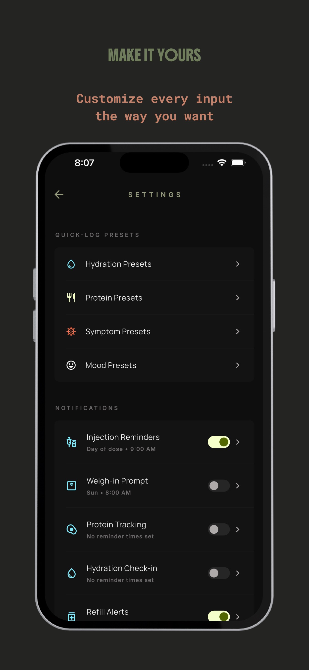 Screenshot 7 of Track My GLP-1 : Gluna