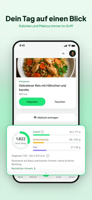 Omelio – Fitness & Ernährung screenshot 1