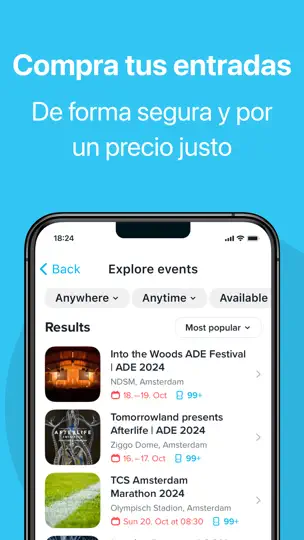 Captura de pantalla de TicketSwap - Buy, Sell Tickets en iPhone 2