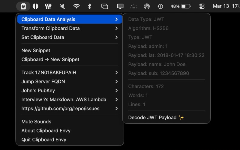 Clipboard Envy screenshot