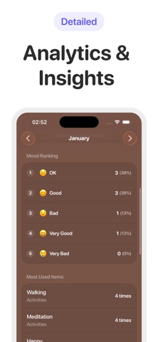 Feelio: Stress & Mood Tracker iPhone screenshot