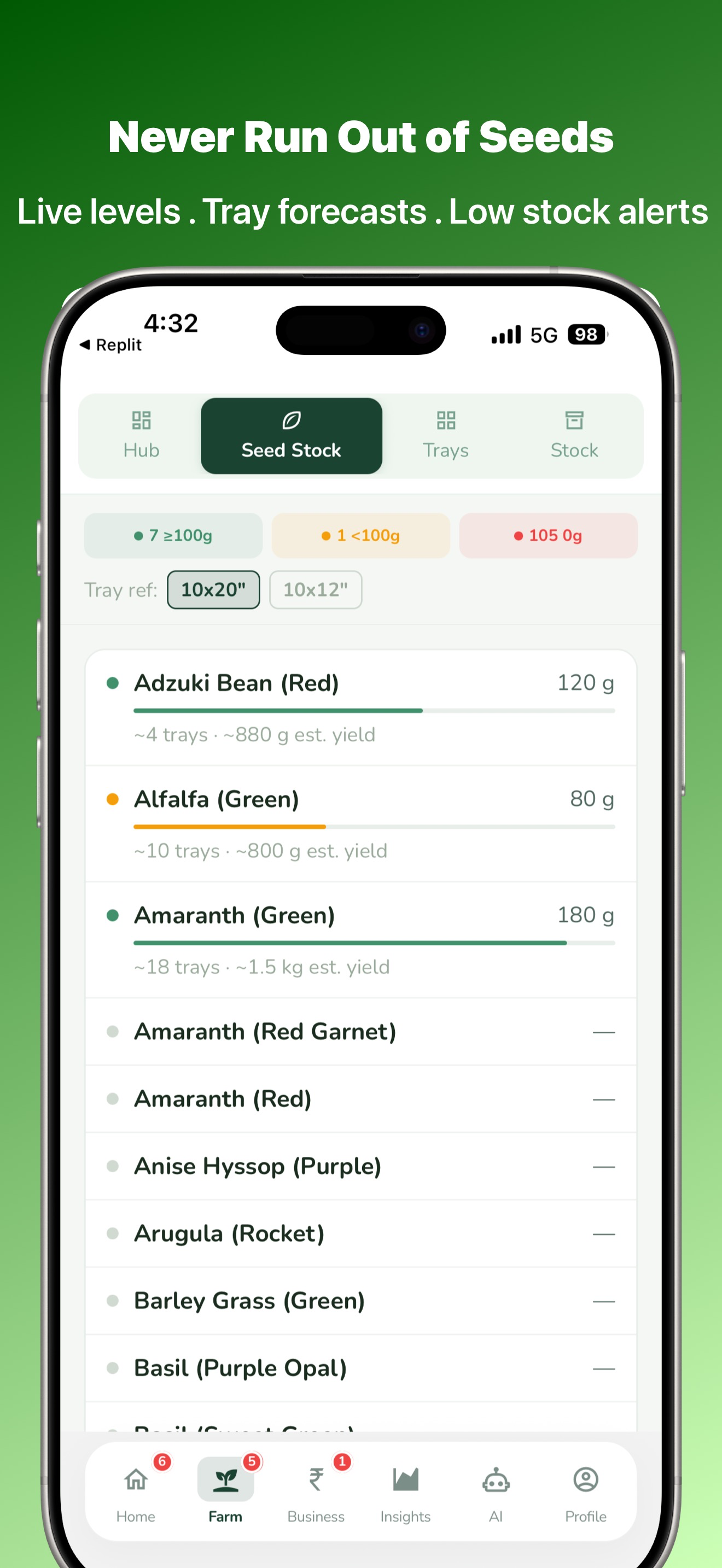 Microgreens Farm Hub screenshot 2