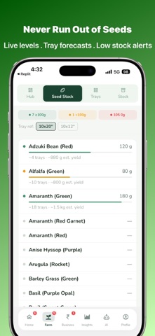Microgreens Farm Hub screenshot
