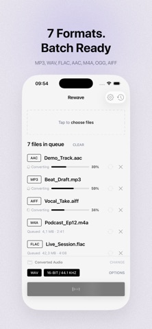 Rewave: Audio Converter Screenshot 2 of 6