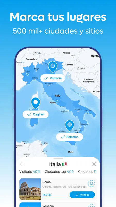 Mapa de Países Visitados screenshot 2 of 6